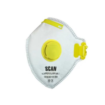 Picture of FFP1 Fold Flat Valved Disposable Face masks Pack of 10