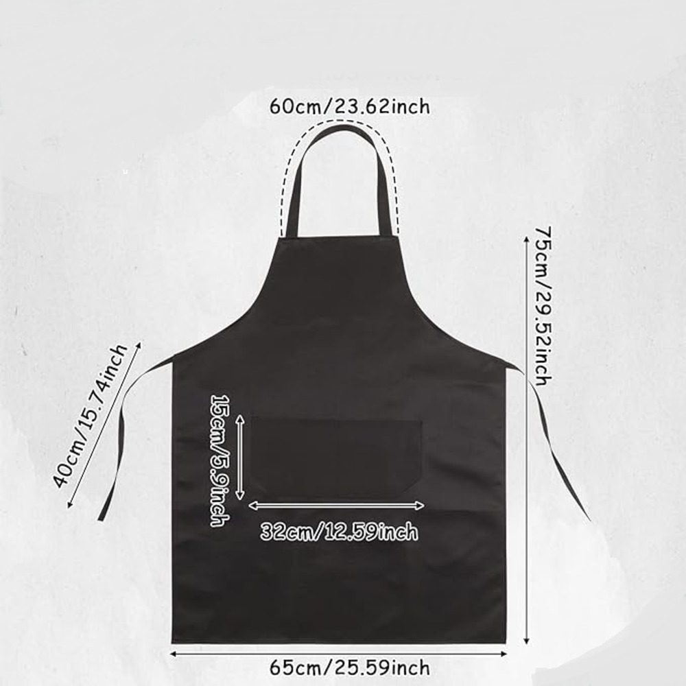 Picture of Black Poly Cotton Youths Apron